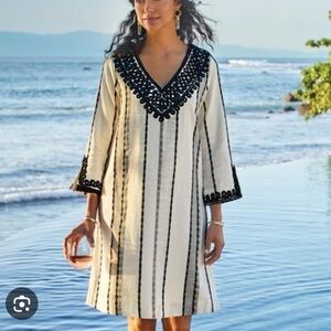 Soft Surroundings Boho Caftan Dress Size Medium